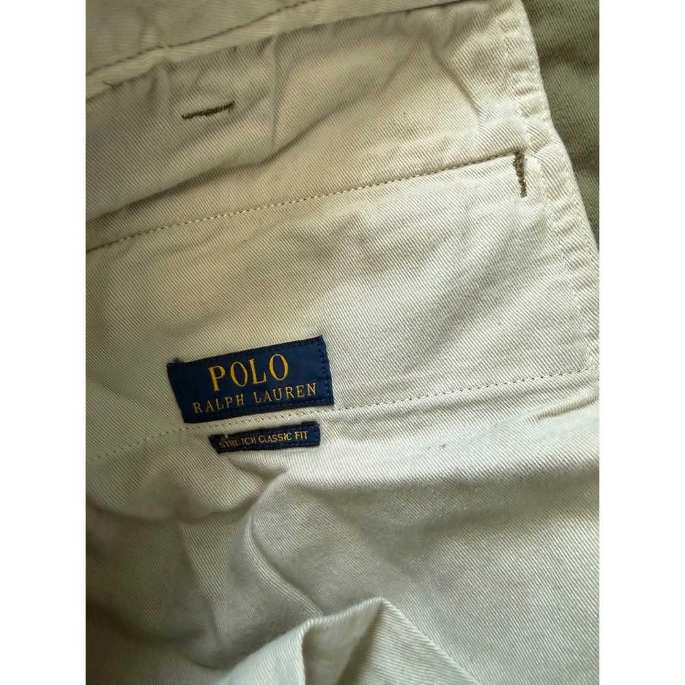 Polo Ralph Lauren Mens 46Bx32 Surplus Army Green Stretch Classic Fit Cargo Pants - Picture 8 of 16
